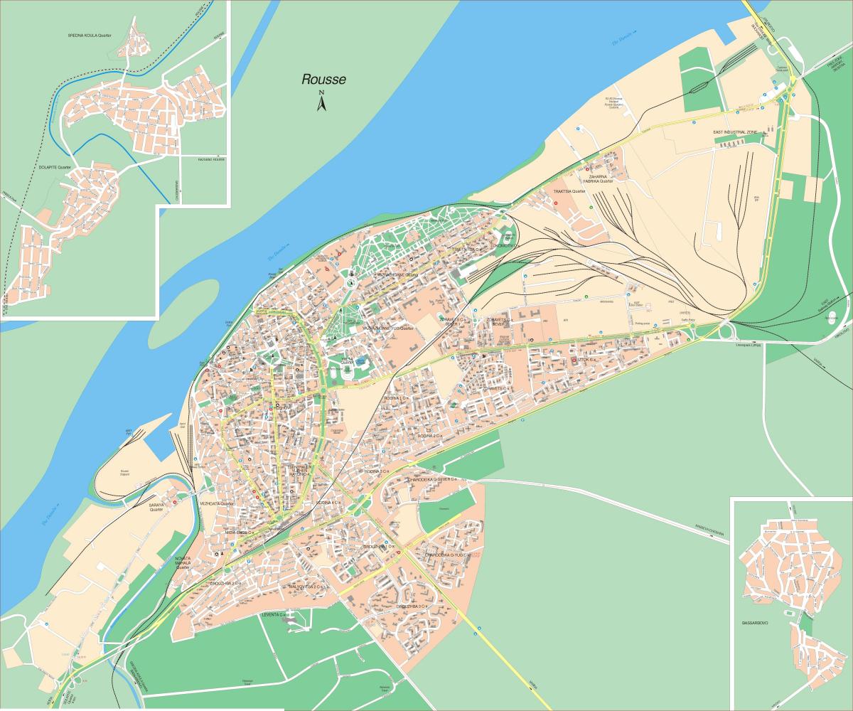 rousseu Bugarska mapu