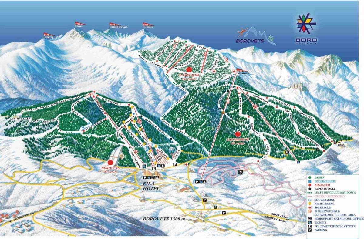 Bugarska praznik odmarališta mapu