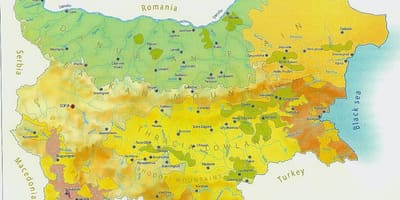 Mapa Bugarska klime