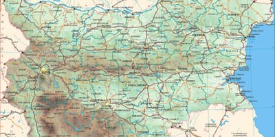 Bugarska mapa puteva