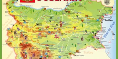 Bugarsku u razgledanje mapu
