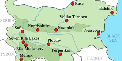 Karta iz bugarske manastira