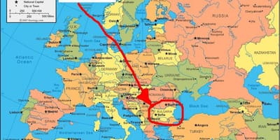 Mapi Bugarsku u okruženju